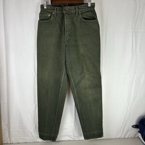 VTG Levi's 551 Relaxed Tapered Leg Denim Jeans Green MADE IN USA Womens 12 Med